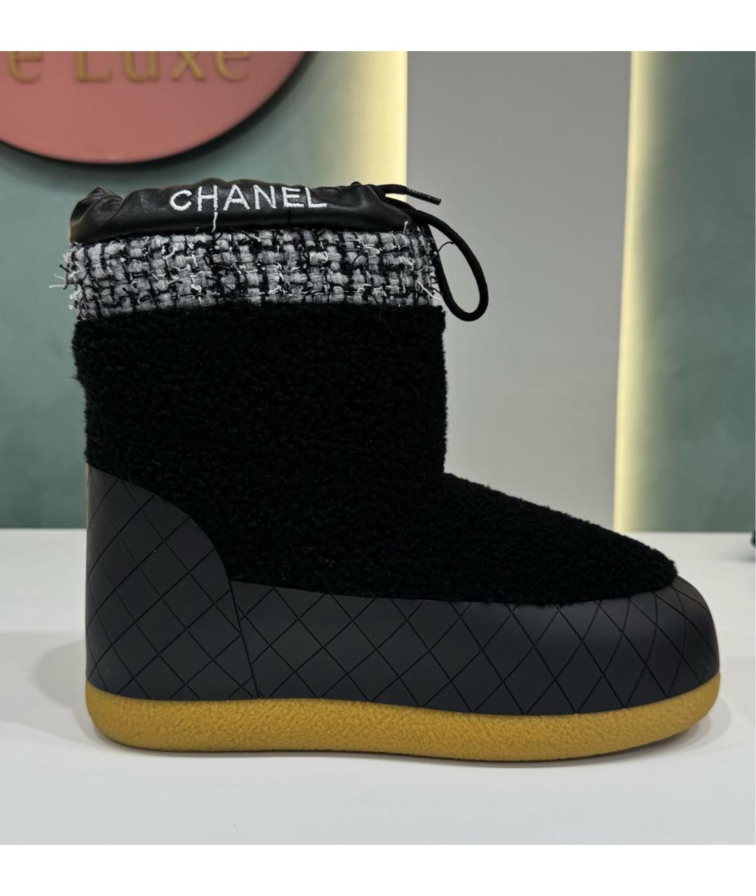 CHANEL Черные ботинки, фото 9