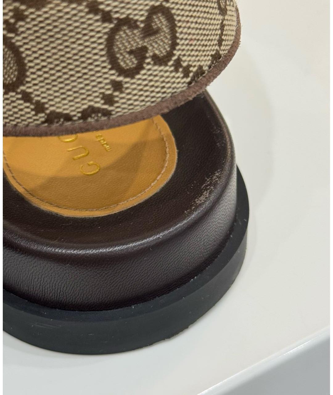 GUCCI Коричневые сандалии, фото 4