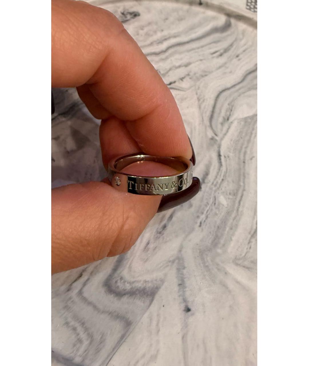 TIFFANY&CO Серебряное платиновое кольцо, фото 3