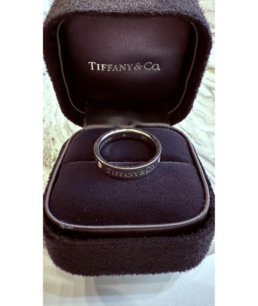 TIFFANY&CO Серебряное платиновое кольцо, фото 7