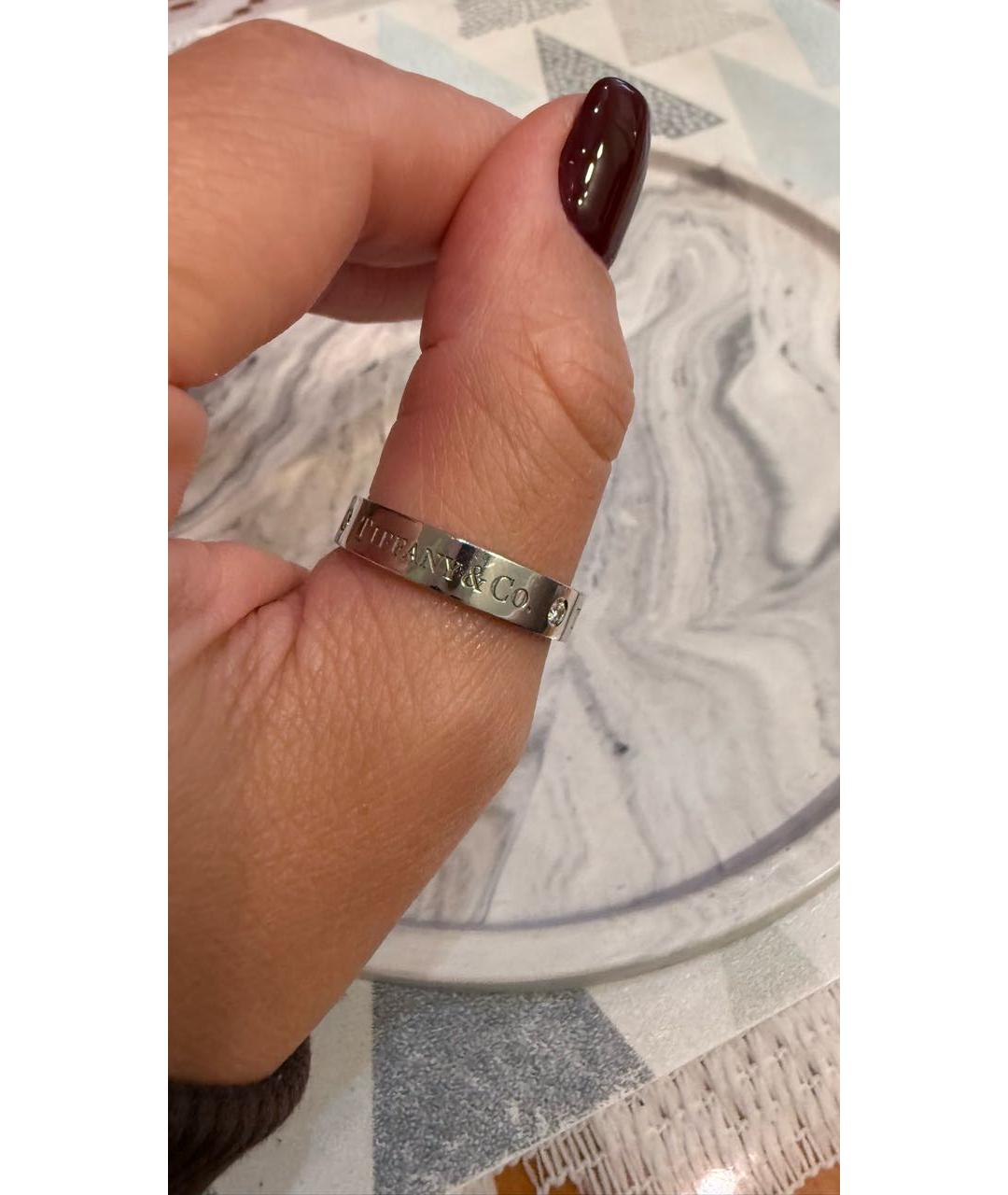 TIFFANY&CO Серебряное платиновое кольцо, фото 2