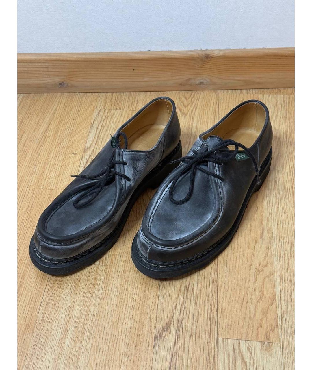 PARABOOT Черные кожаные брогги и оксфорды, фото 2
