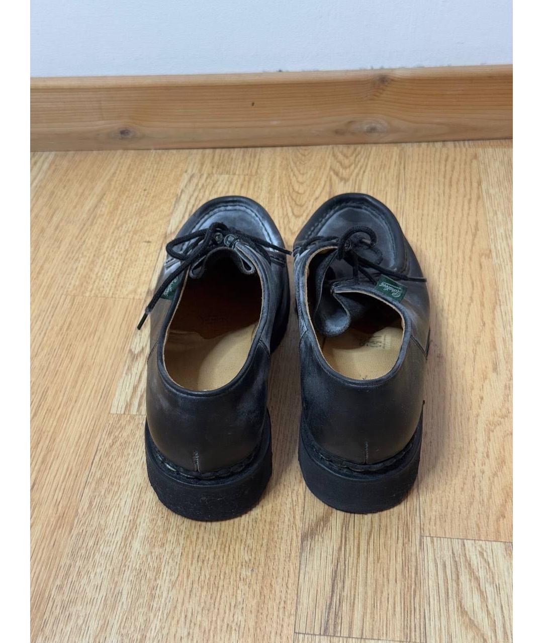 PARABOOT Черные кожаные брогги и оксфорды, фото 4