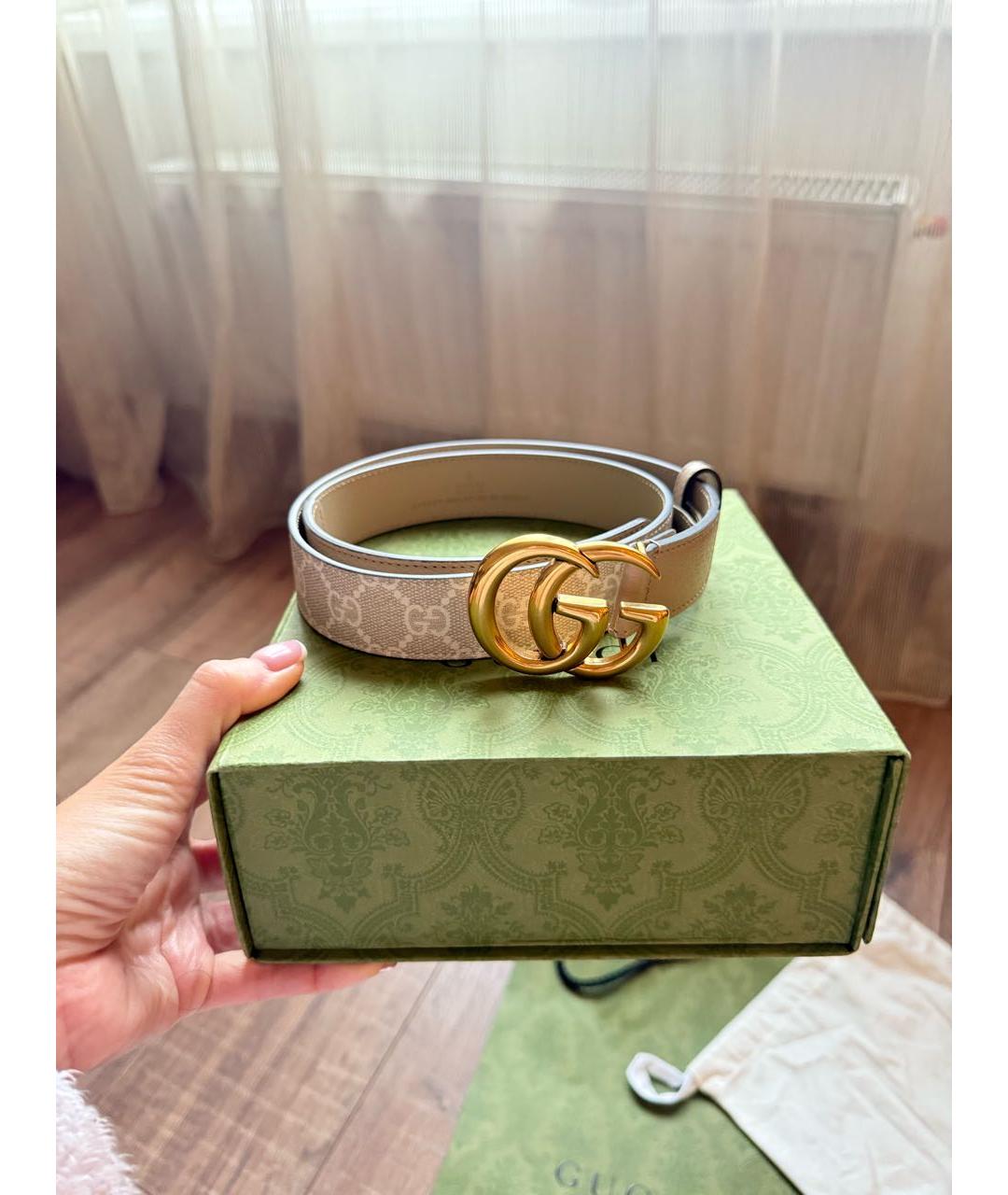 GUCCI Серый ремень, фото 4