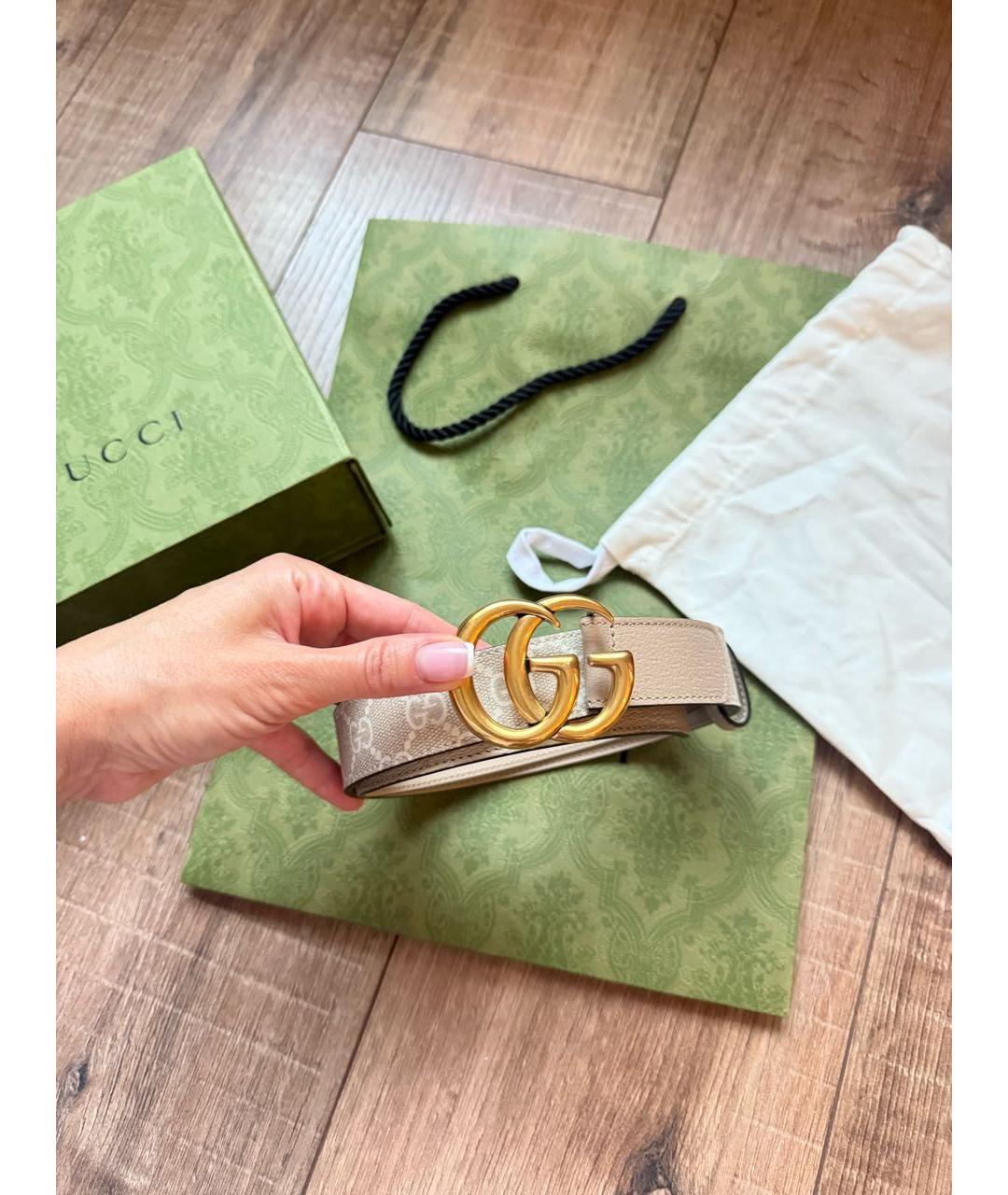 GUCCI Серый ремень, фото 5