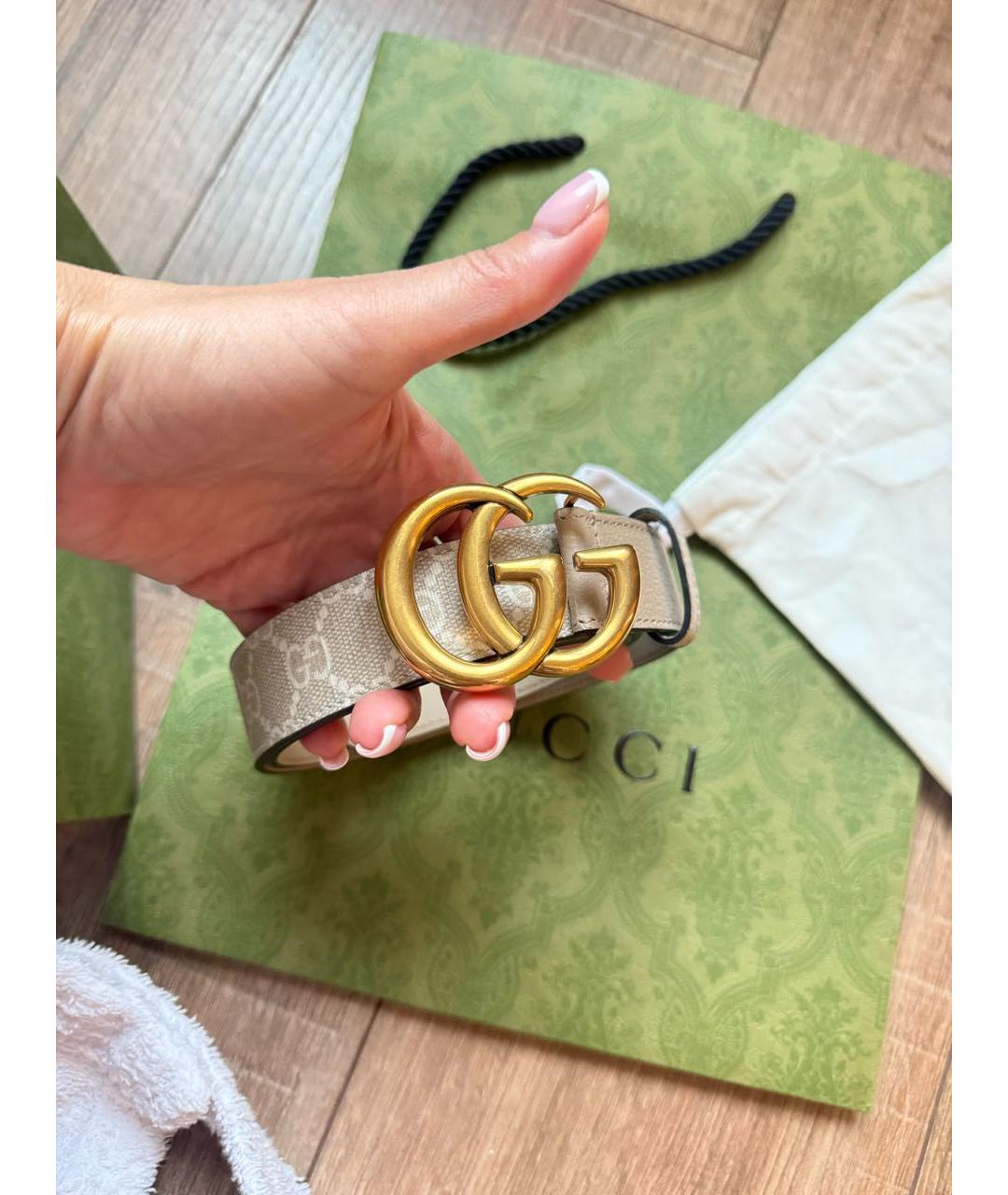 GUCCI Серый ремень, фото 7