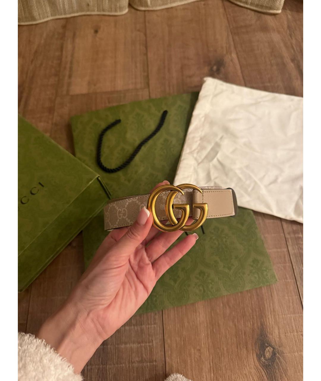 GUCCI Серый ремень, фото 6