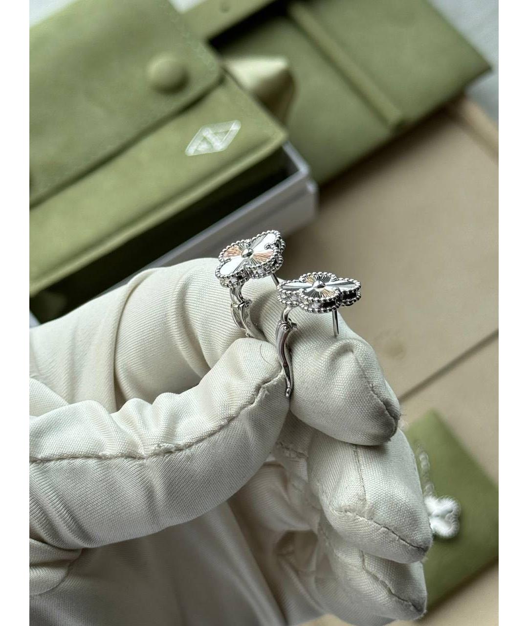 VAN CLEEF & ARPELS Серебряные серьги из белого золота, фото 4