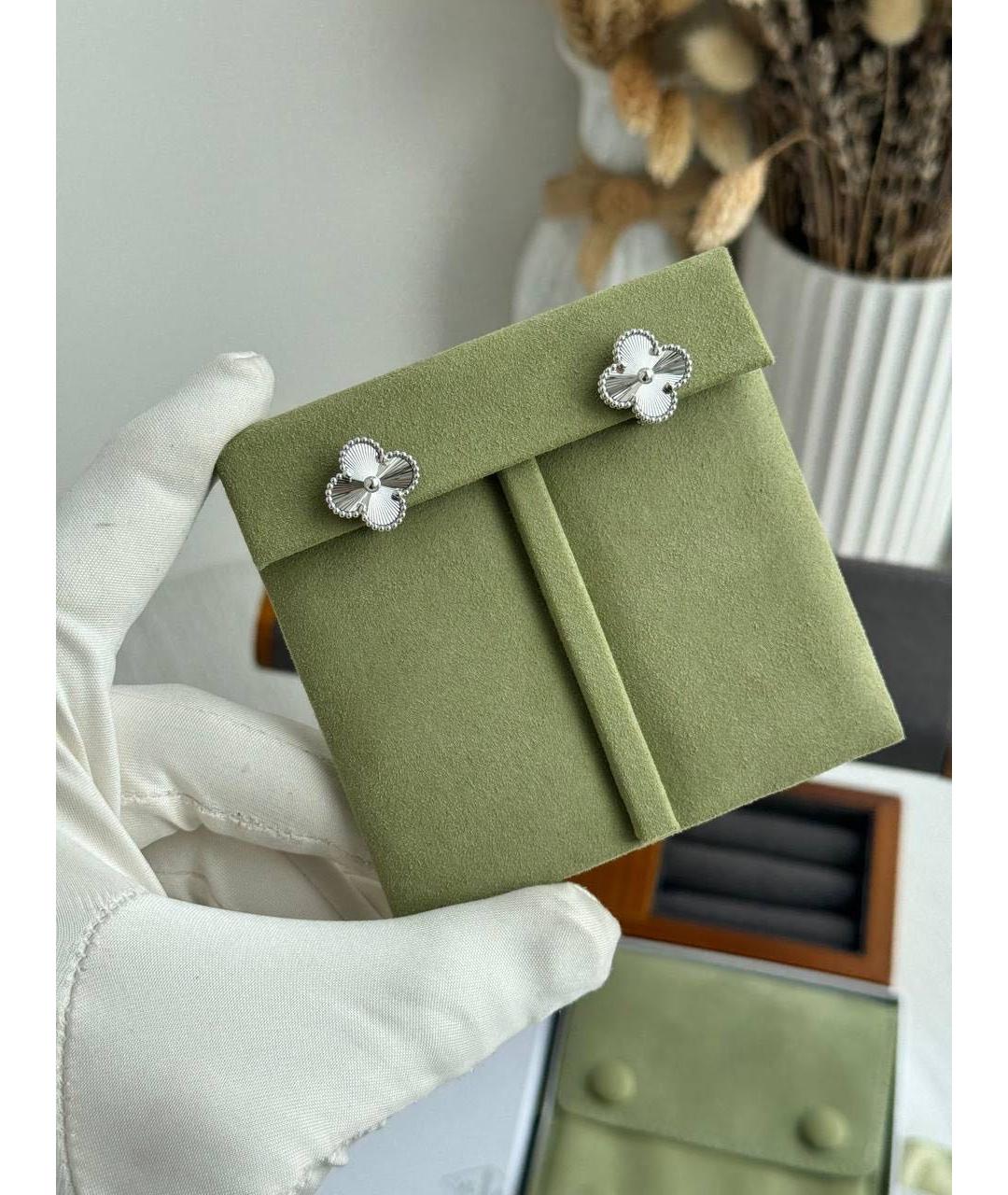 VAN CLEEF & ARPELS Серебряные серьги из белого золота, фото 2