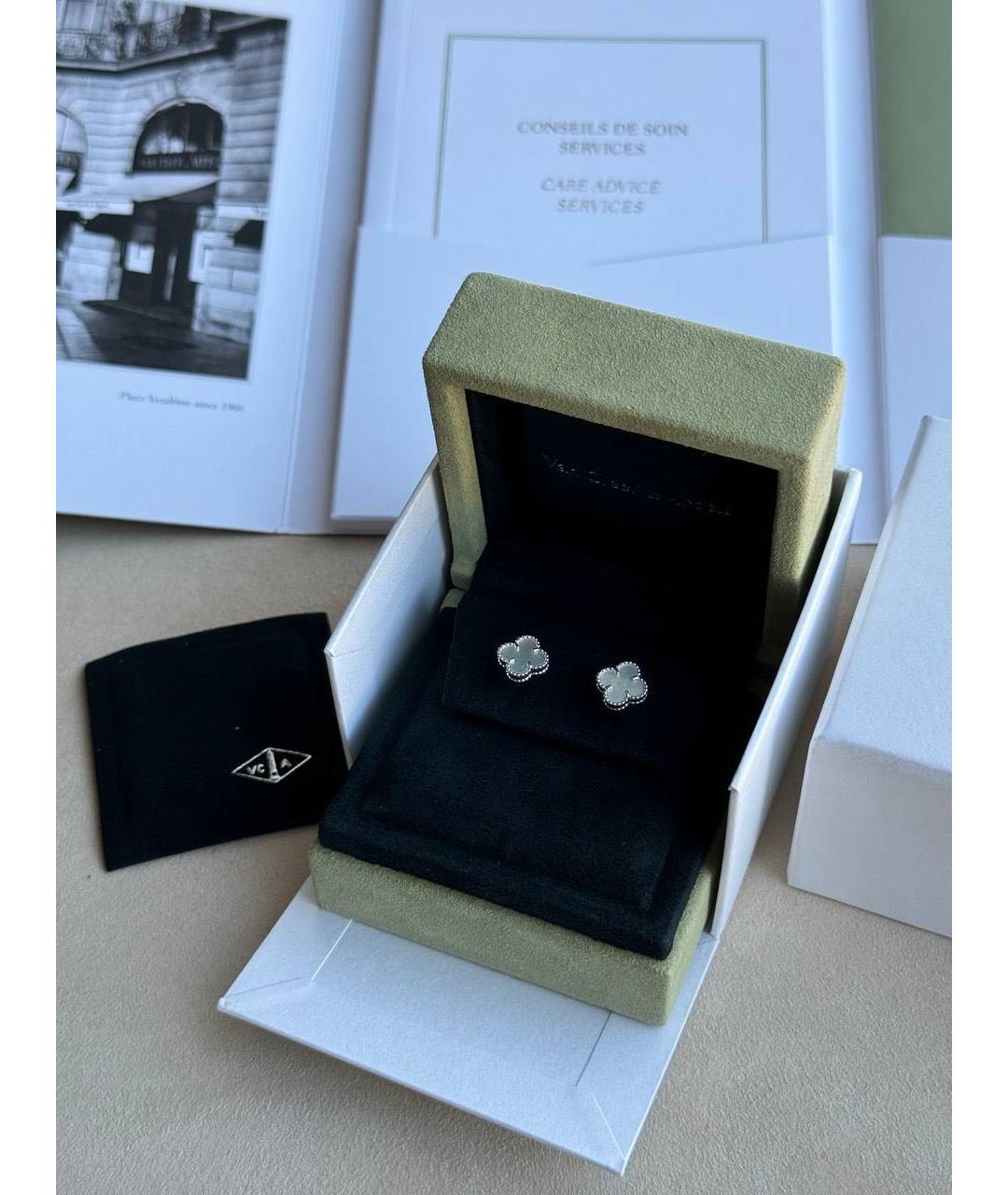 VAN CLEEF & ARPELS Белые серьги из белого золота, фото 3