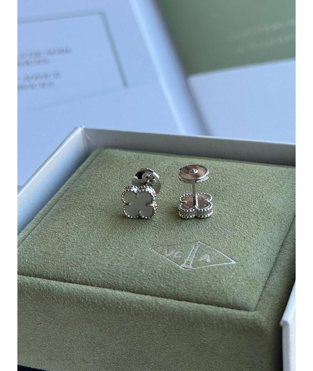 VAN CLEEF & ARPELS Белые серьги из белого золота, фото 7