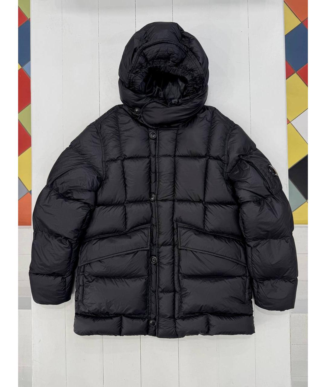 CP COMPANY Черный пуховик, фото 2