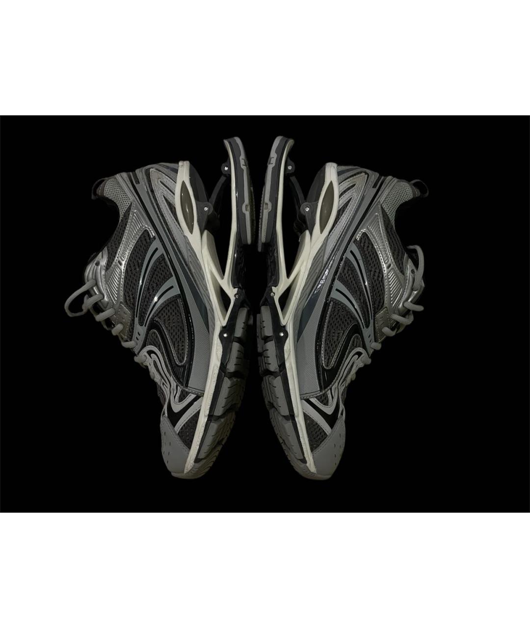 BALENCIAGA Антрацитовые низкие кроссовки / кеды, фото 6