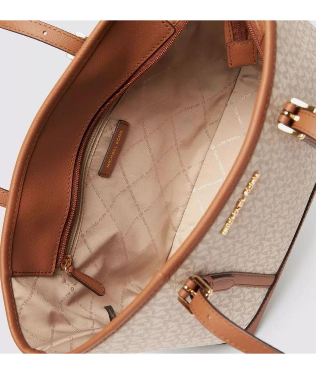 MICHAEL KORS Бежевая сумка тоут, фото 2