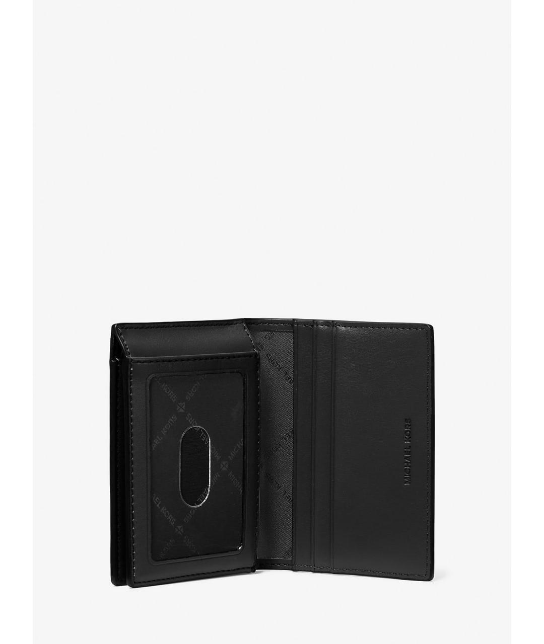 MICHAEL KORS Черный кожаный кошелек, фото 2