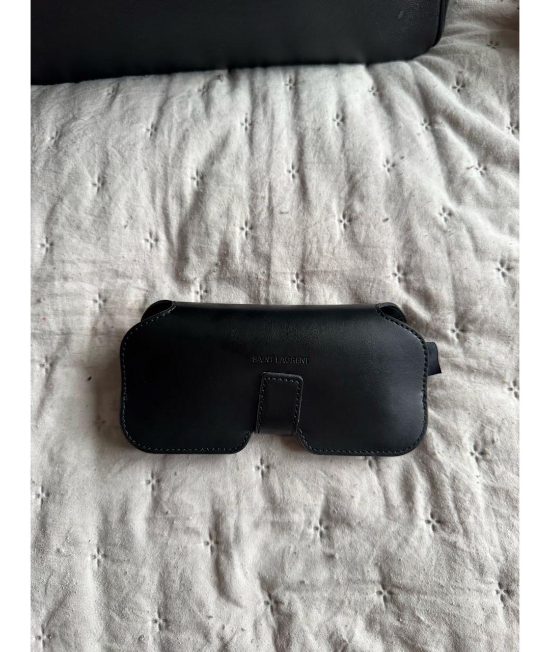 SAINT LAURENT Бежевые пластиковые солнцезащитные очки, фото 4