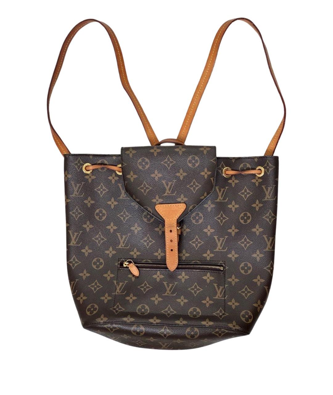 LOUIS VUITTON Коричневый рюкзак из искусственной кожи, фото 1