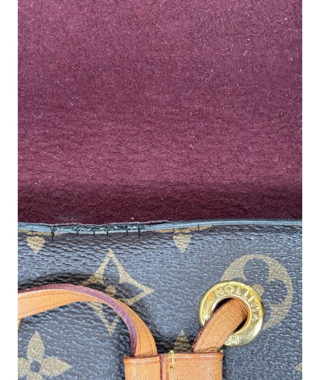 LOUIS VUITTON Коричневый рюкзак из искусственной кожи, фото 6