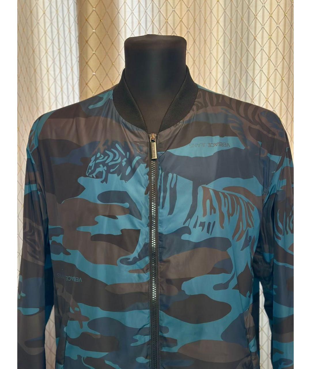 VERSACE JEANS COUTURE Мульти полиэстеровая куртка, фото 3