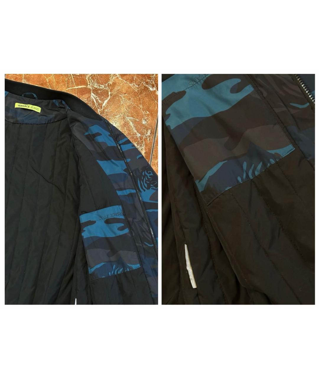 VERSACE JEANS COUTURE Мульти полиэстеровая куртка, фото 8