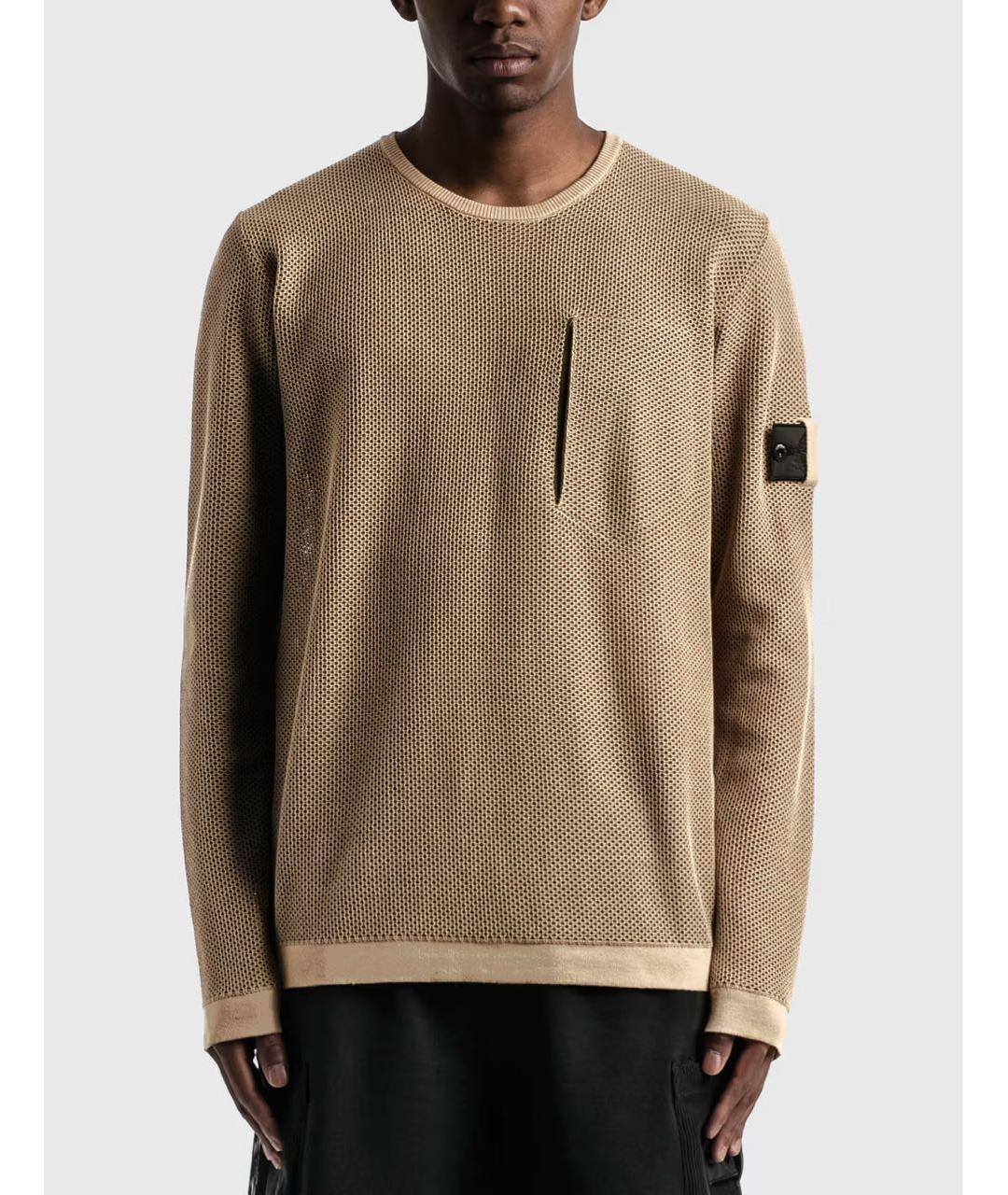 STONE ISLAND SHADOW PROJECT Бежевый хлопковый джемпер / свитер, фото 4