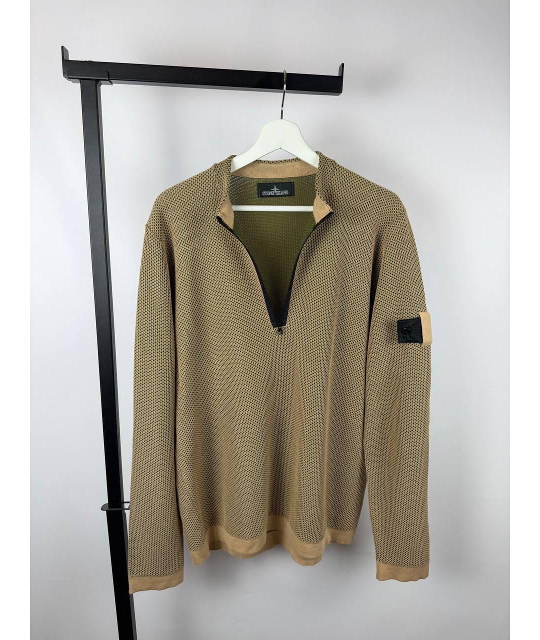 STONE ISLAND SHADOW PROJECT Бежевый хлопковый джемпер / свитер, фото 2