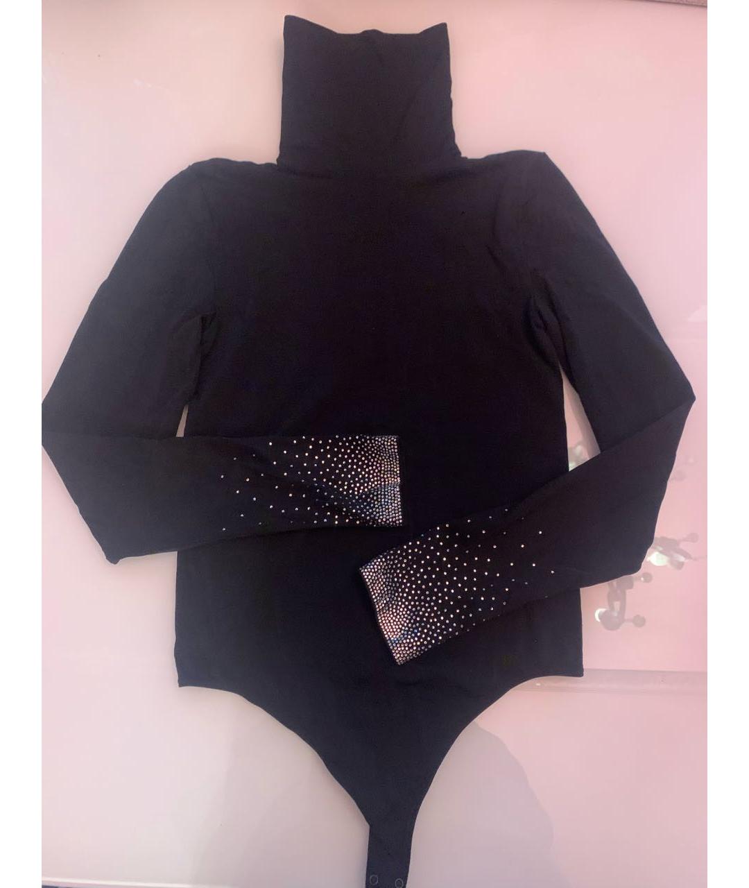 WOLFORD Черное вискозное боди, фото 5