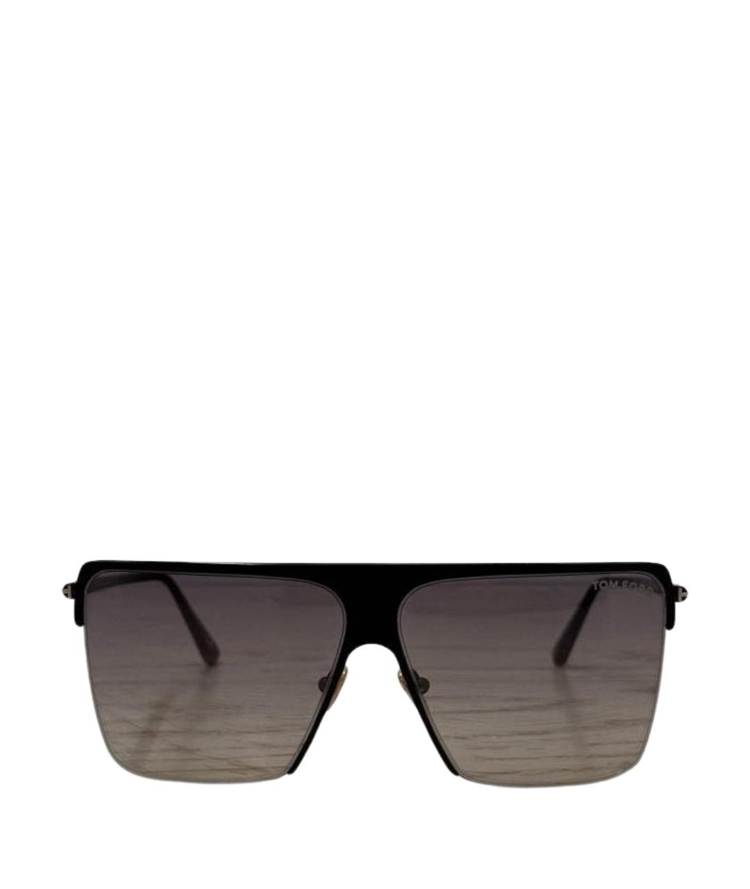 TOM FORD Черные металлические солнцезащитные очки, фото 1