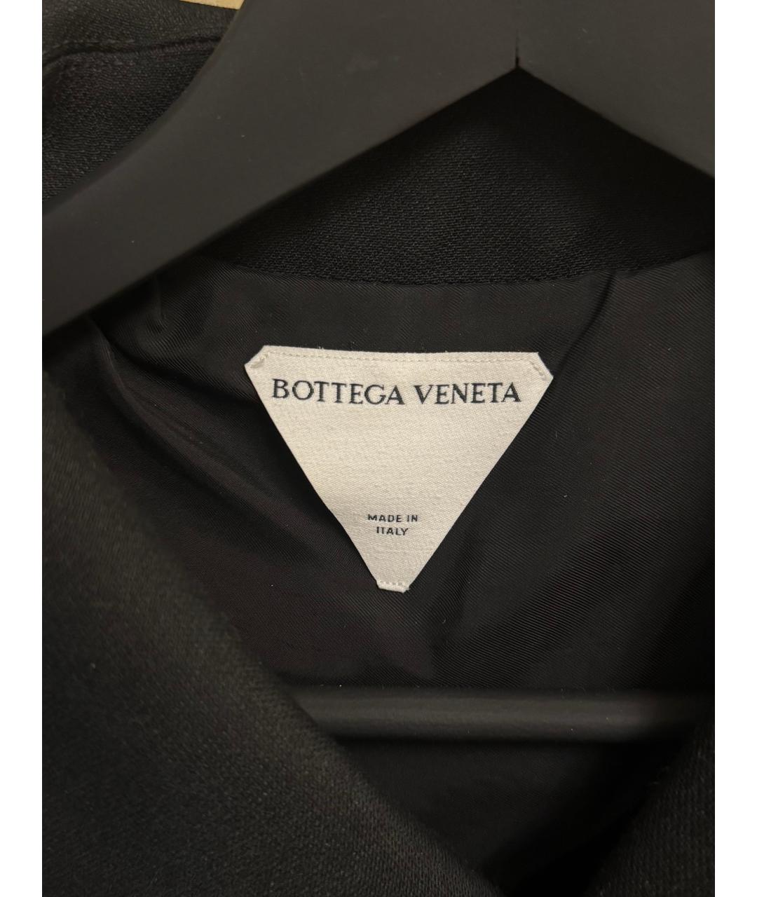 BOTTEGA VENETA Черное шерстяное пальто, фото 3