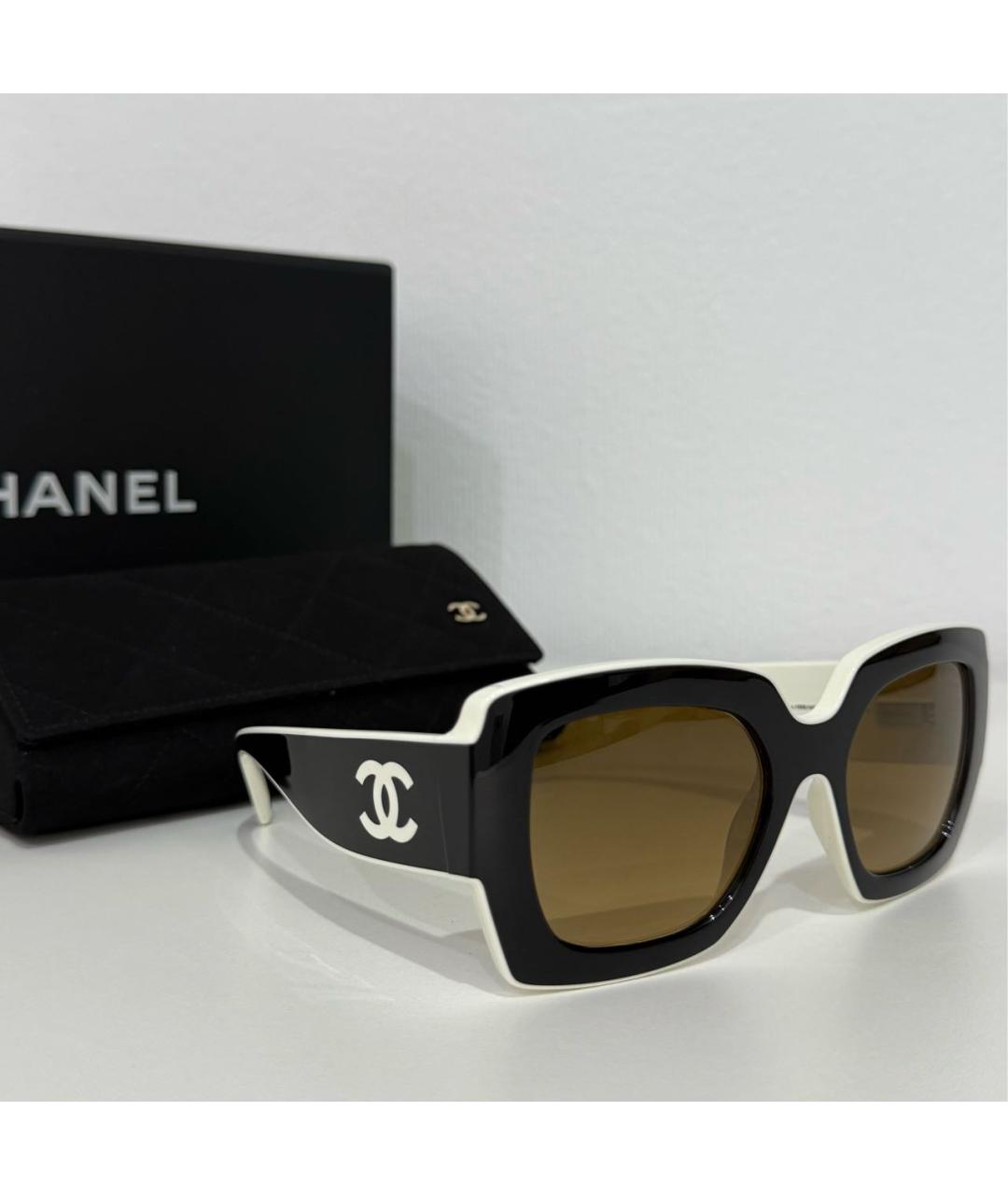 CHANEL Пластиковые солнцезащитные очки, фото 3