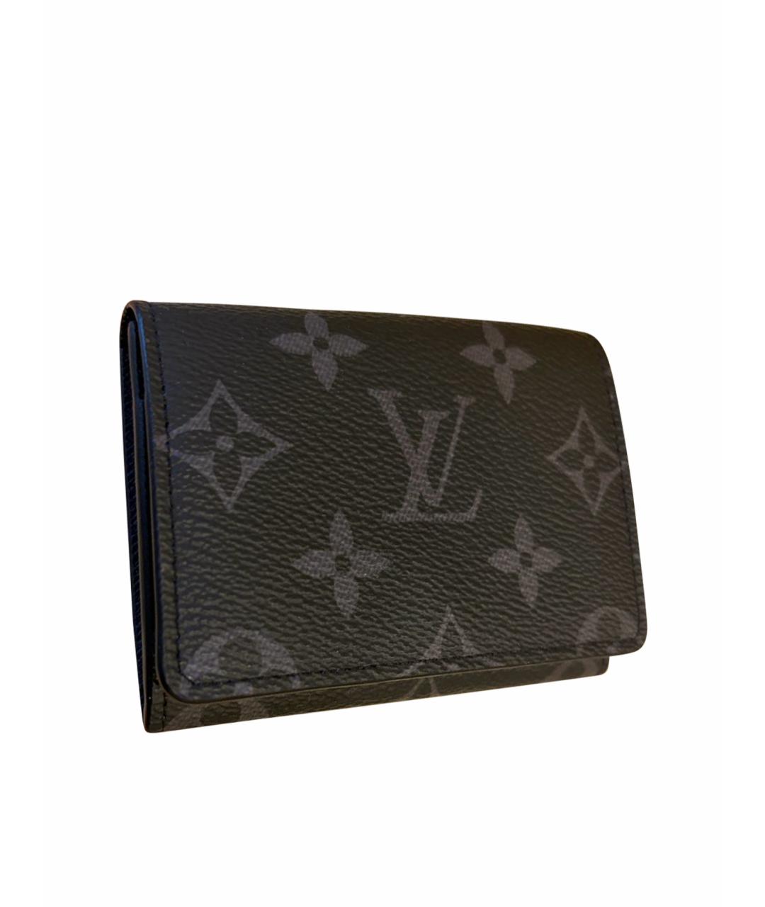 LOUIS VUITTON Антрацитовый кардхолдер, фото 1