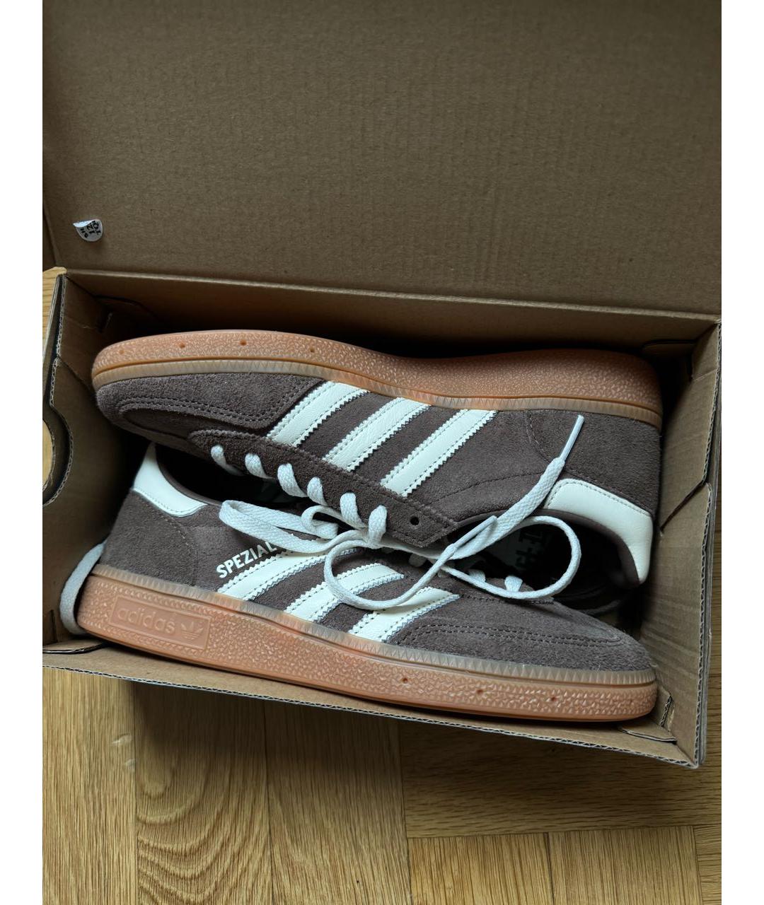 ADIDAS Коричневые замшевые кроссовки, фото 5