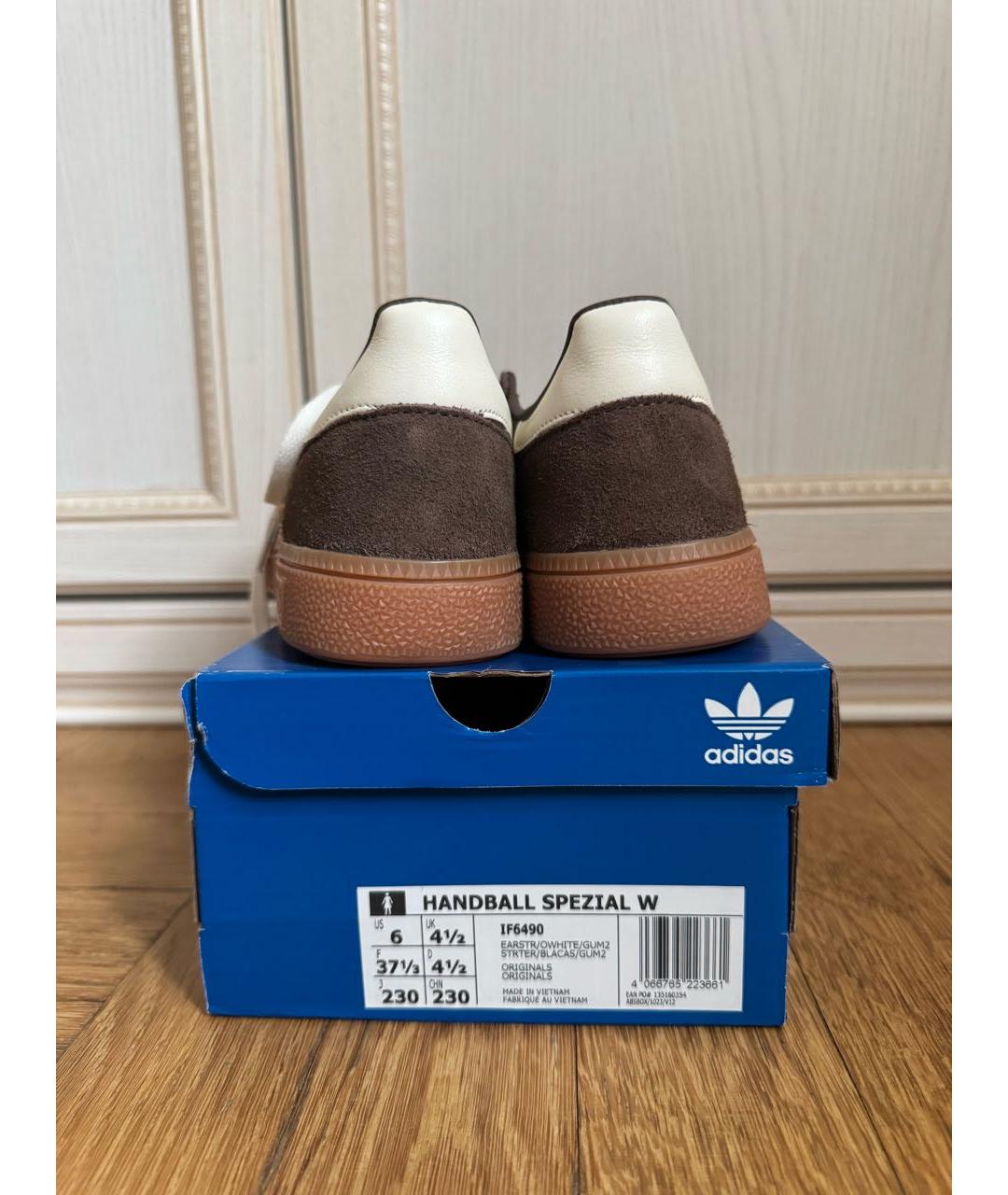 ADIDAS Коричневые замшевые кроссовки, фото 4