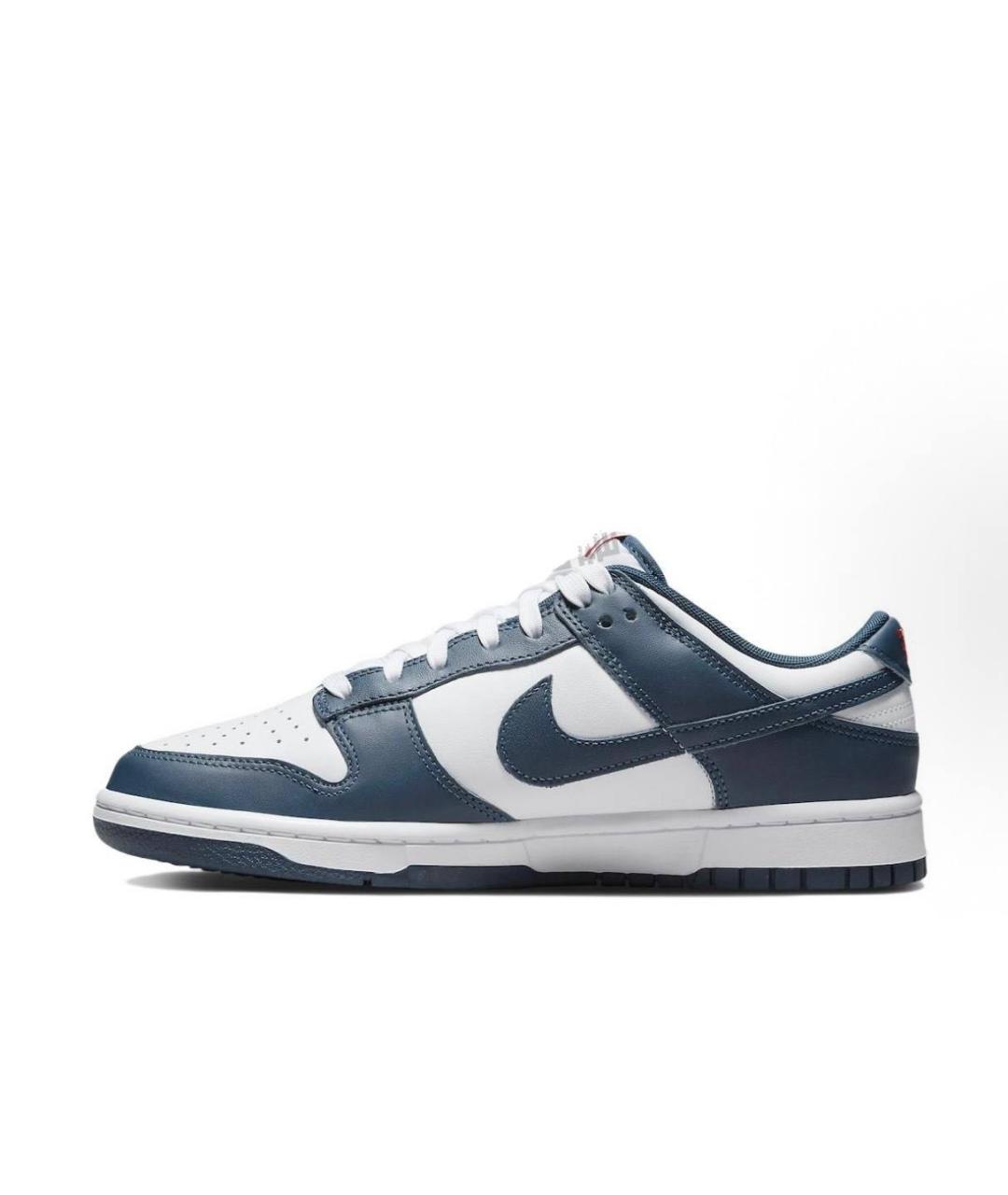 NIKE Синие кожаные низкие кроссовки / кеды, фото 2