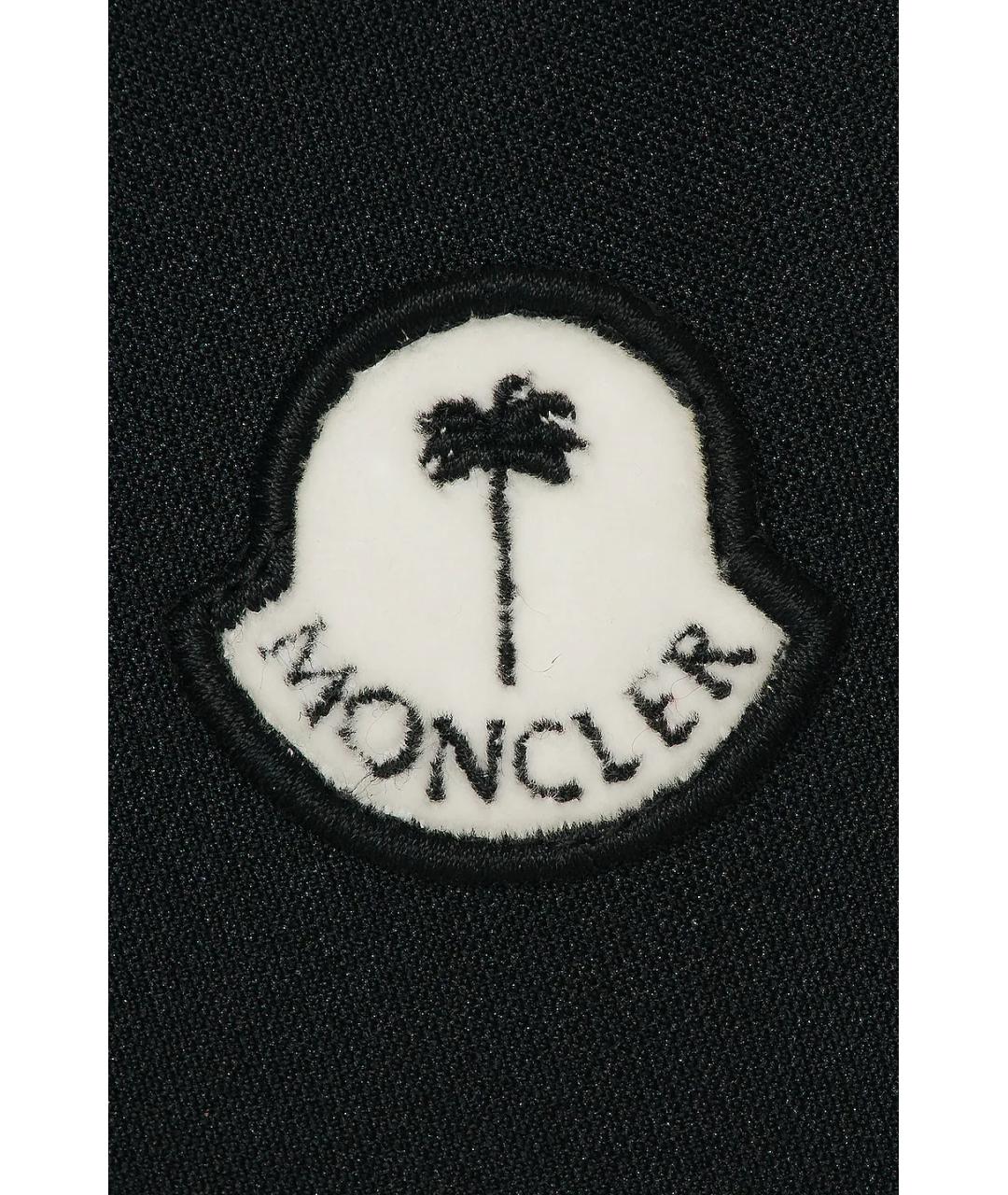 MONCLER Черная полиэстеровая юбка мини, фото 3