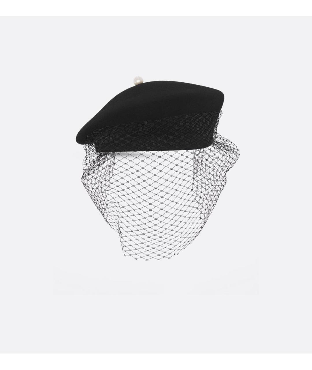 CHRISTIAN DIOR Черная шерстяная шляпа, фото 9