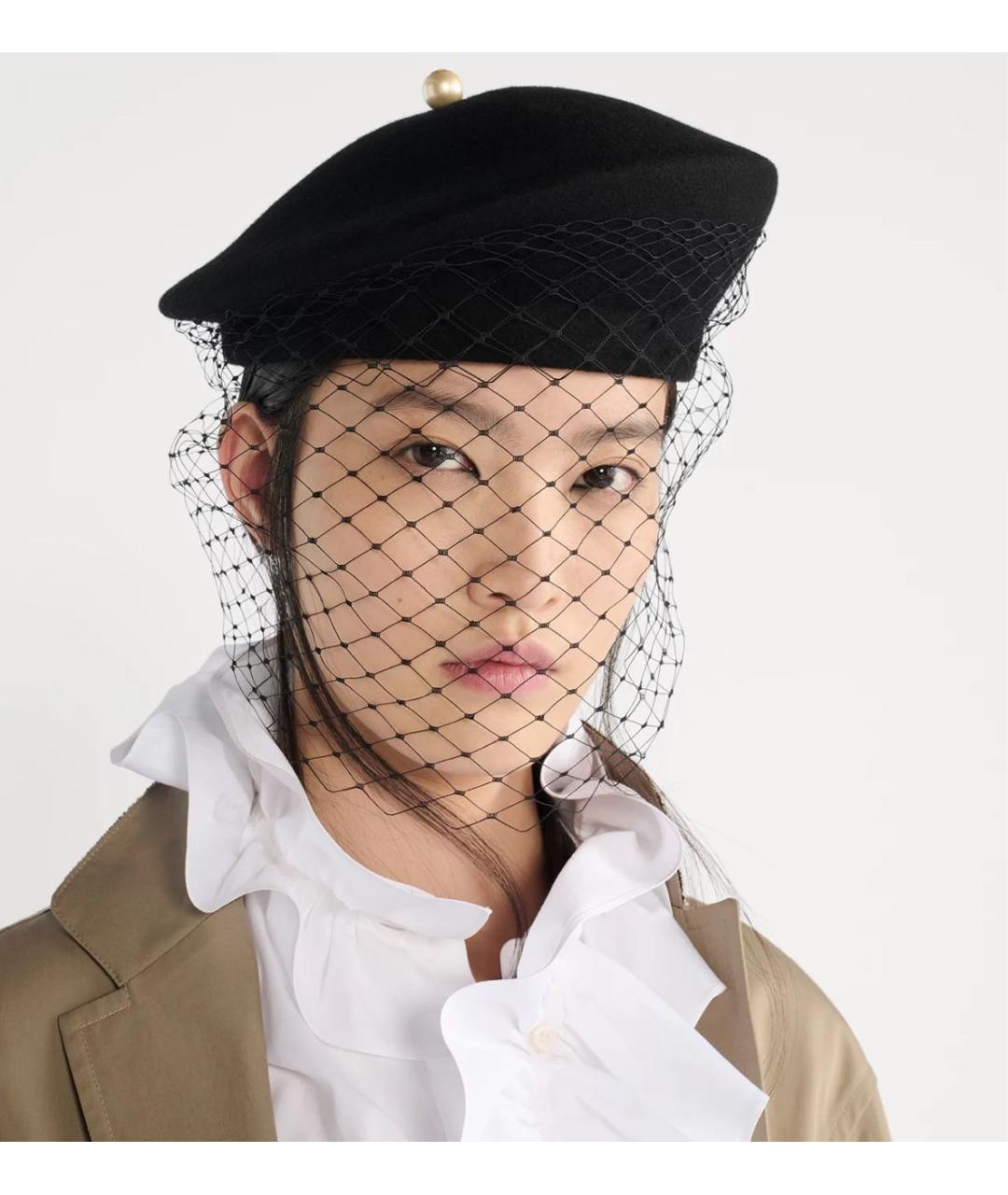 CHRISTIAN DIOR Черная шерстяная шляпа, фото 2