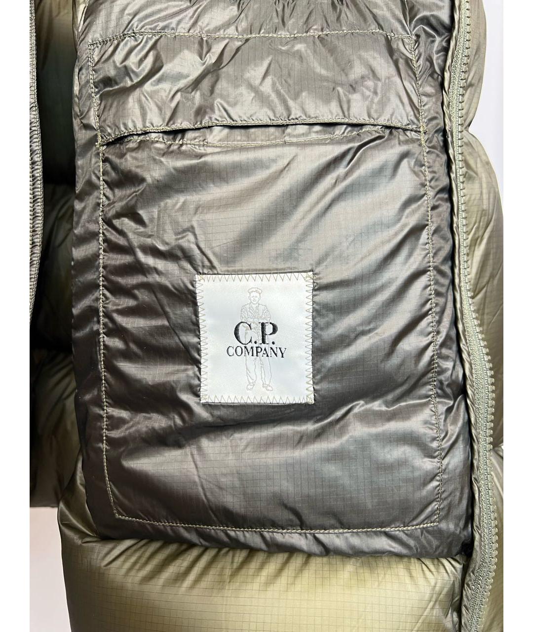 CP COMPANY Зеленый полиамидовый пуховик, фото 7