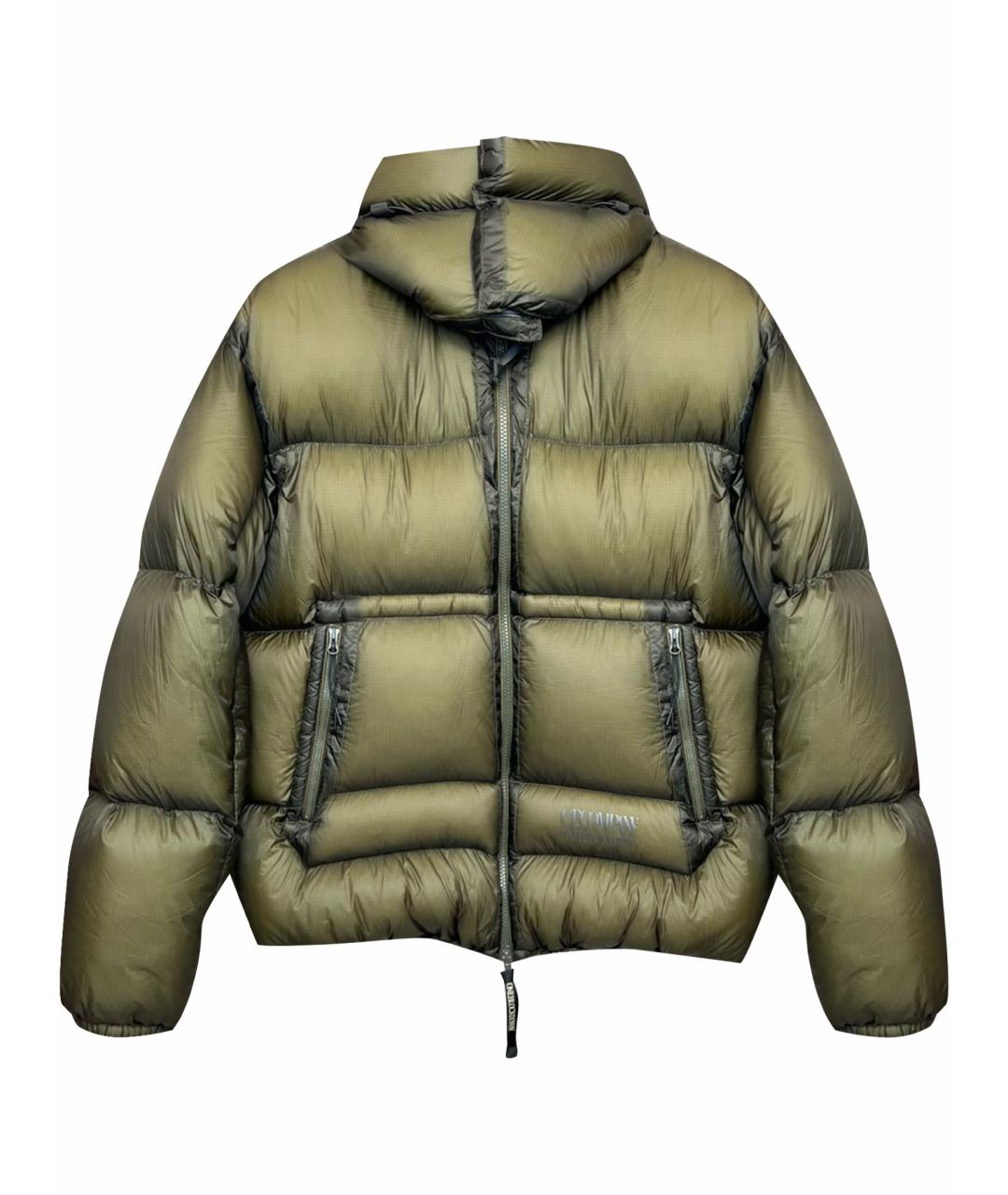 CP COMPANY Зеленый полиамидовый пуховик, фото 1