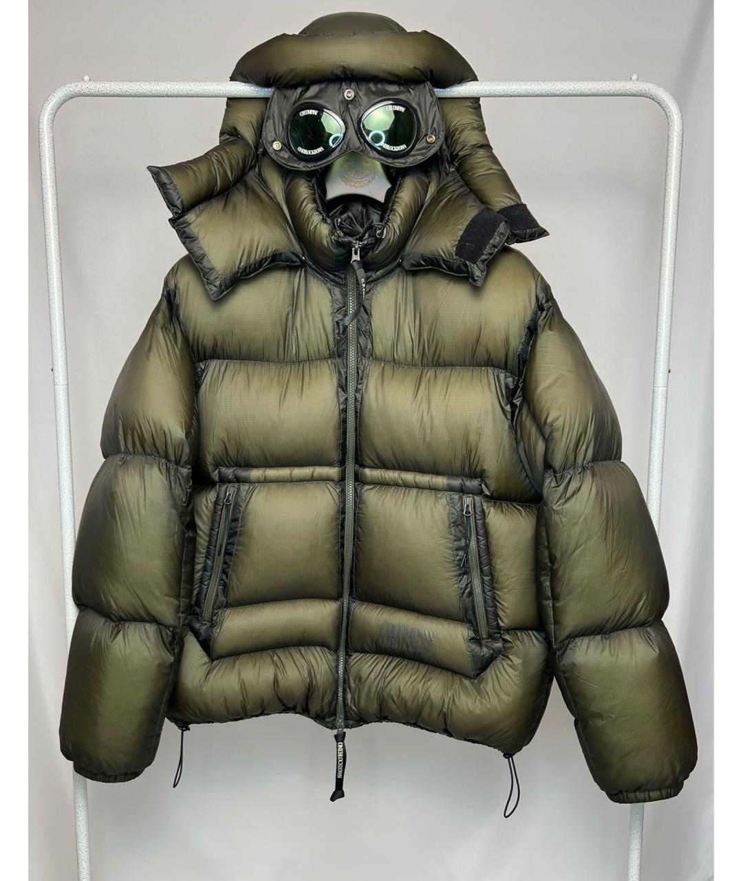 CP COMPANY Зеленый полиамидовый пуховик, фото 3