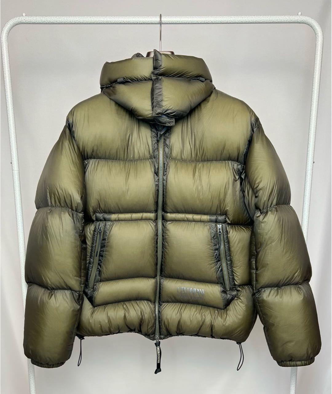 CP COMPANY Зеленый полиамидовый пуховик, фото 9