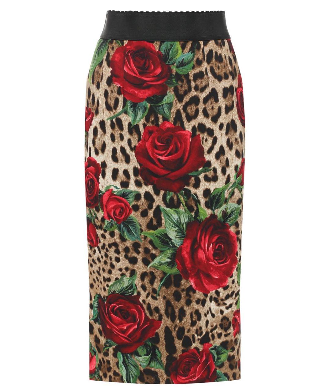 DOLCE&GABBANA Вискозная юбка миди, фото 1