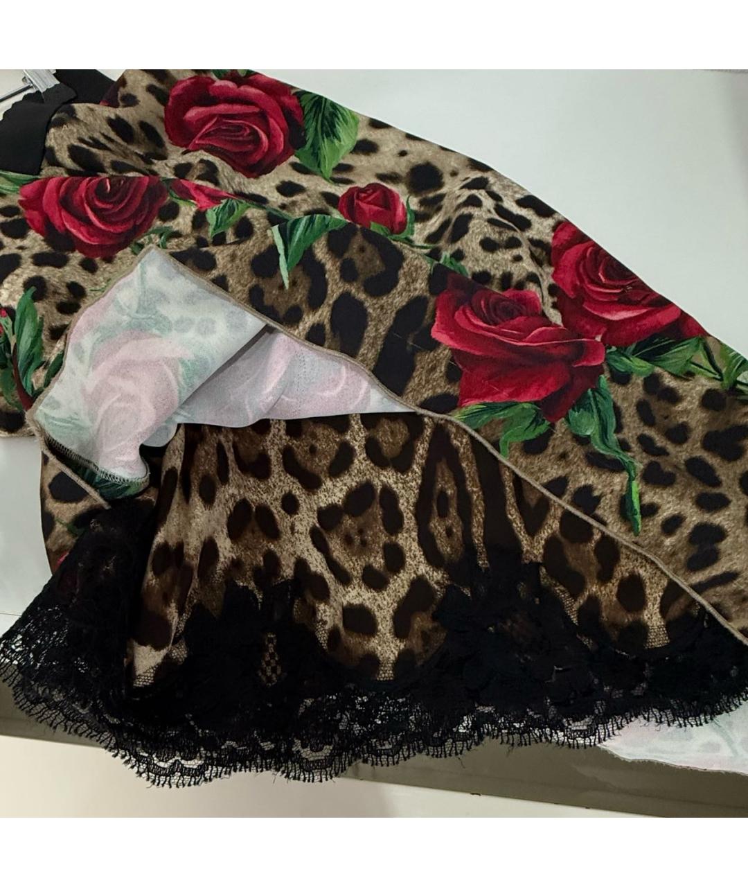 DOLCE&GABBANA Вискозная юбка миди, фото 8
