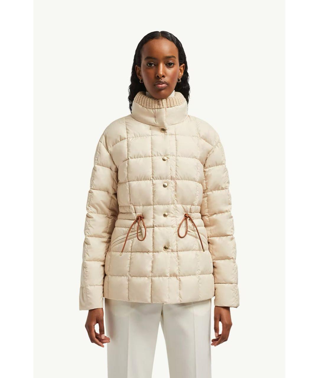 MONCLER Бежевый пуховик, фото 2