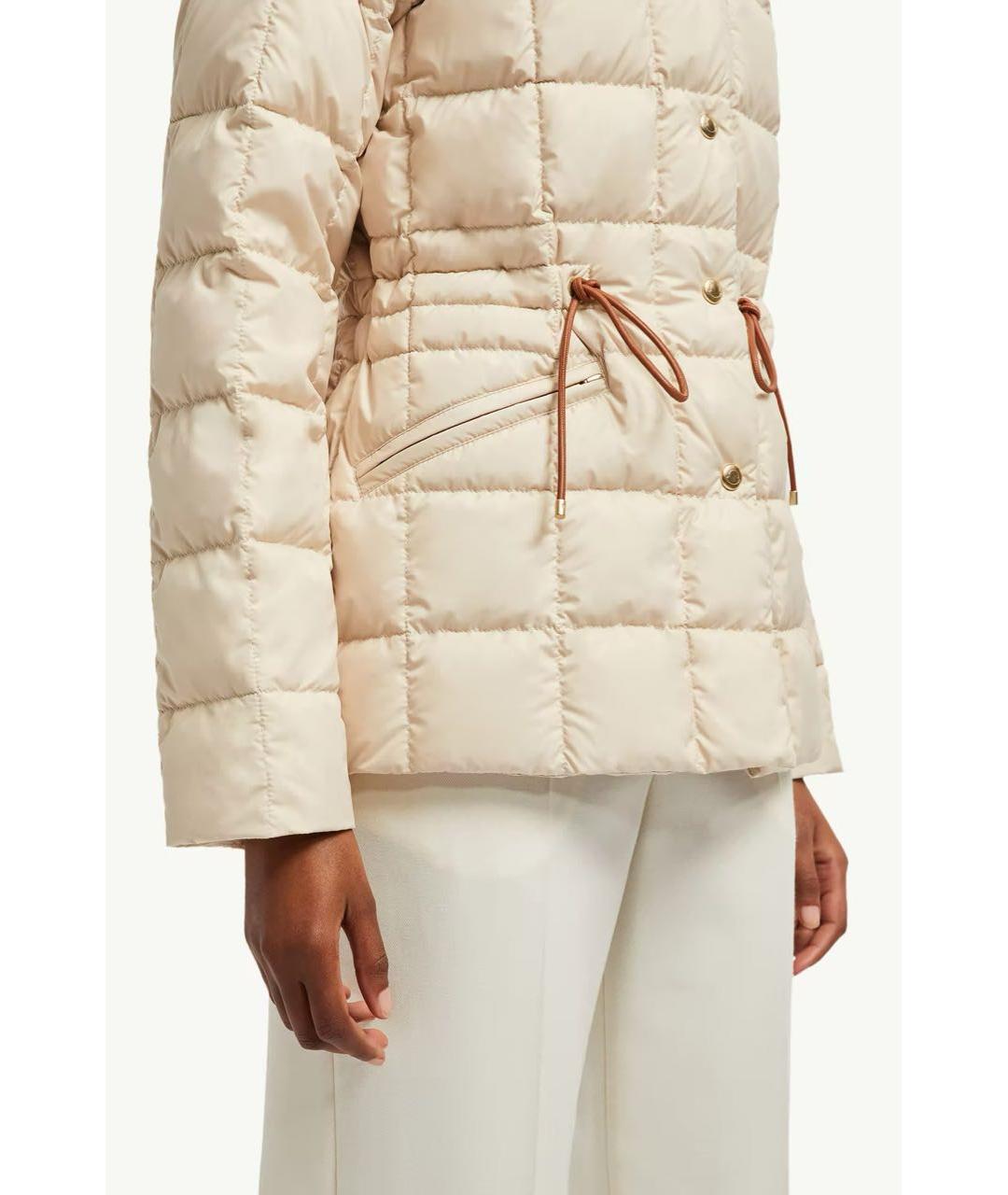MONCLER Бежевый пуховик, фото 4