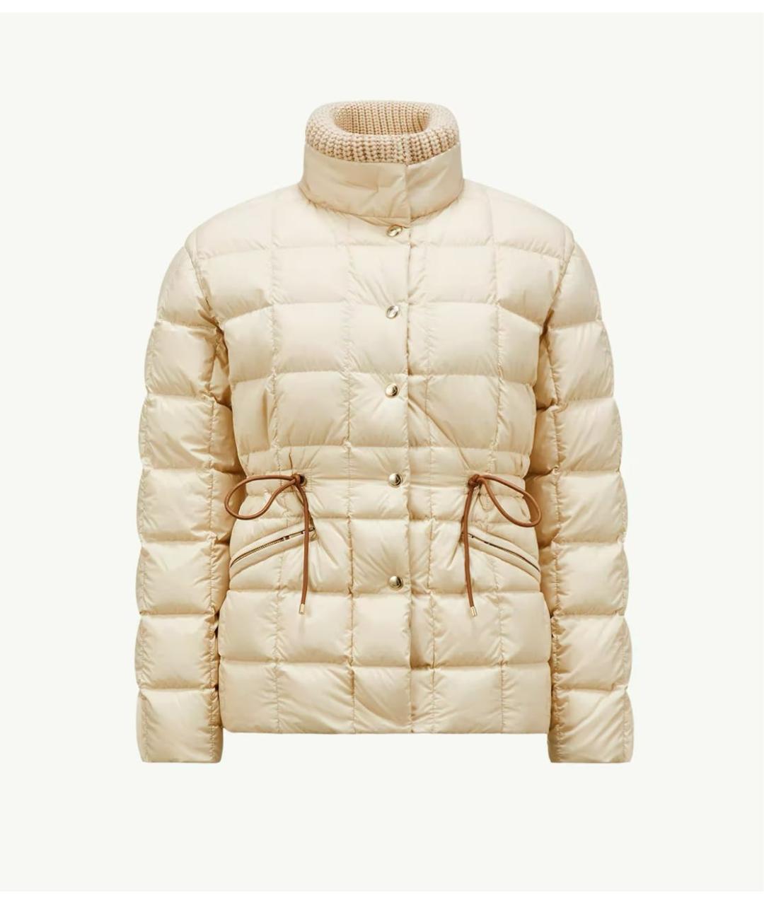 MONCLER Бежевый пуховик, фото 6