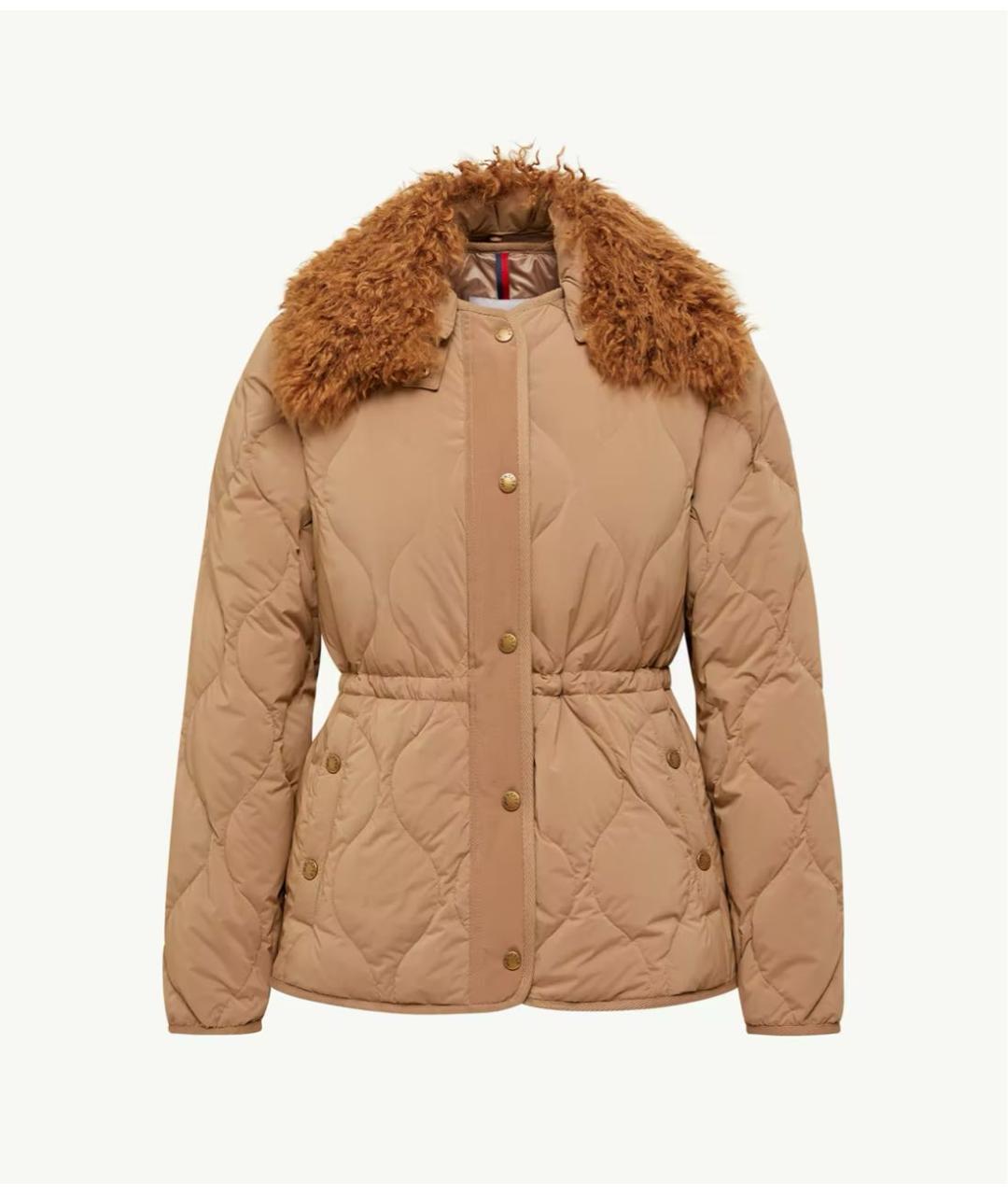 MONCLER Коричневый пуховик, фото 6