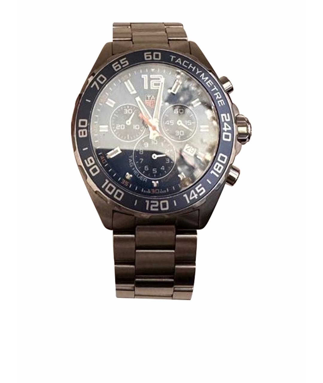 TAG HEUER Серебряные металлические часы, фото 1