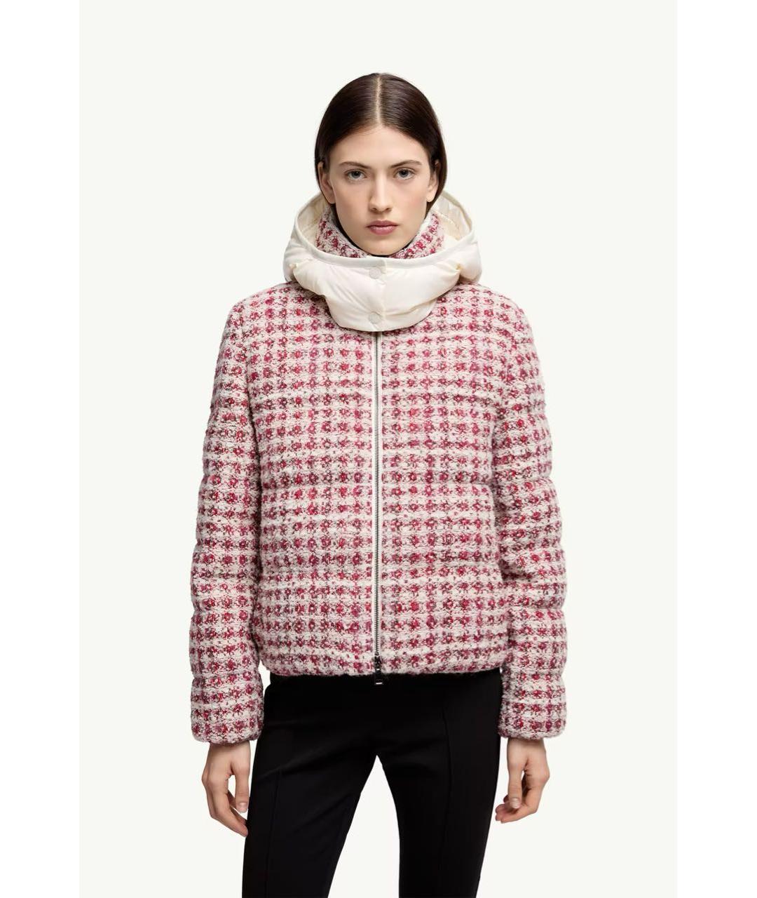 MONCLER Белый пуховик, фото 2
