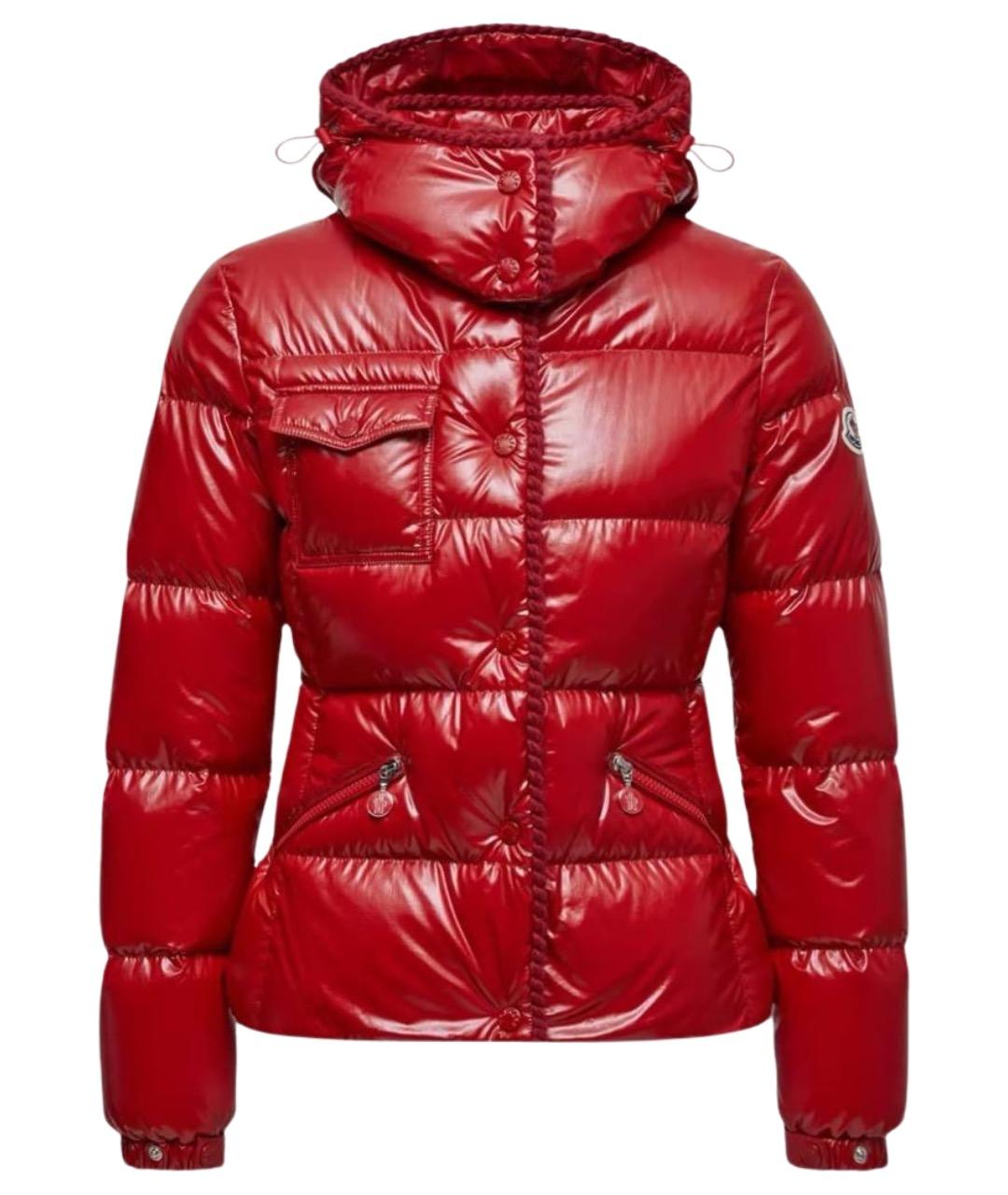 MONCLER Красный пуховик, фото 1